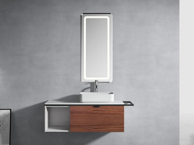 Wall mounted bathroom vanity