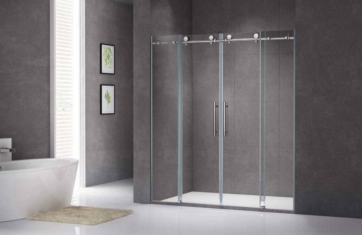 Bathrooms designs luxury shower cabin  sliding door bath shower room