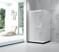 Bathroom  Frameless Glass Design  sliding shower doors